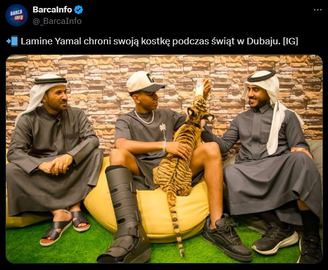 Tak Lamine Yamal CHRONI SWOJĄ KOSTKĘ podczas Świąt w Dubaju! :D